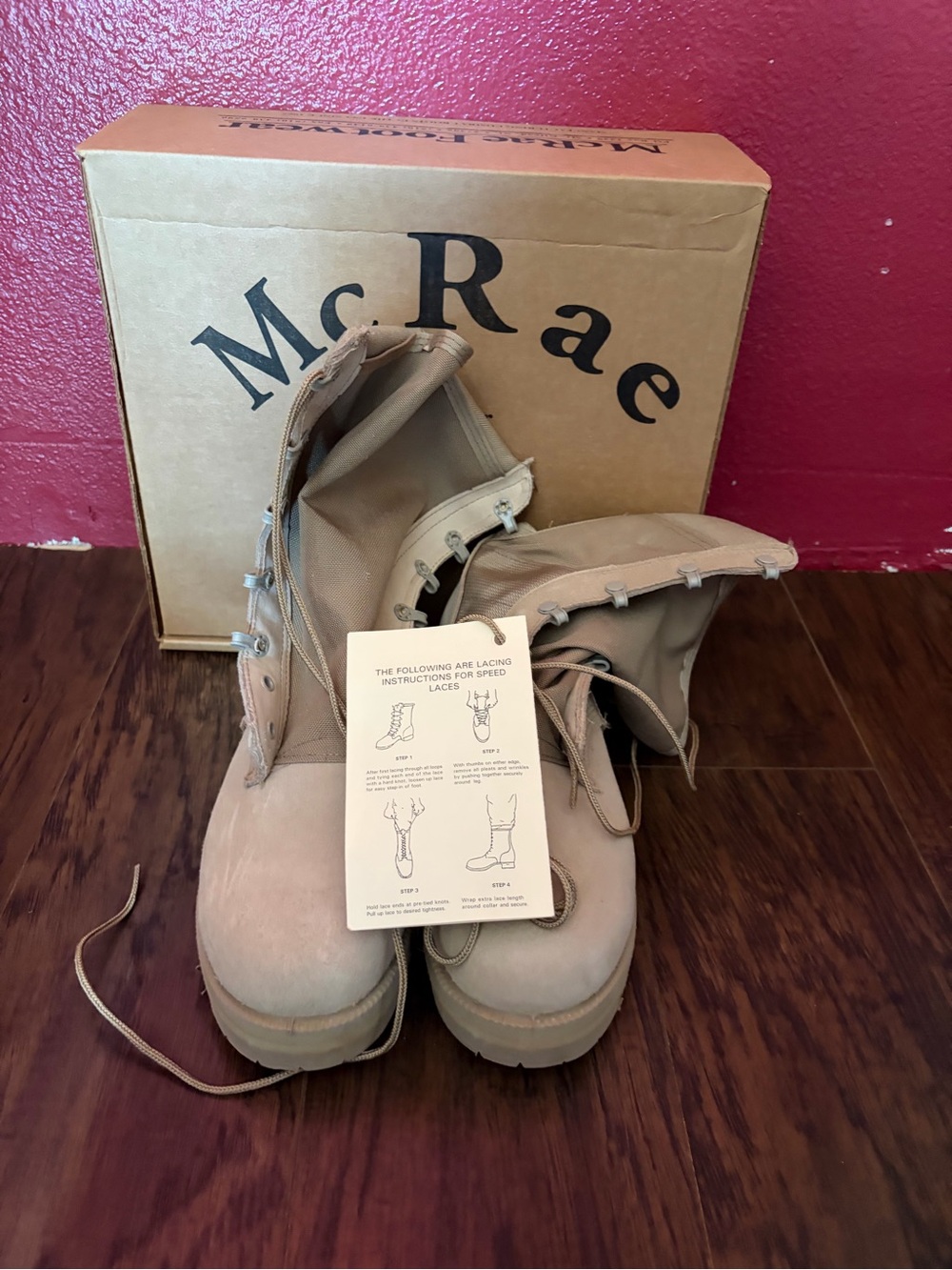 McRae Tan Tactical Lace-Up Boots for Men